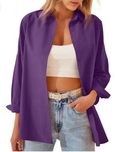 Damen Leichte und luftige Overshirtbluse Drune