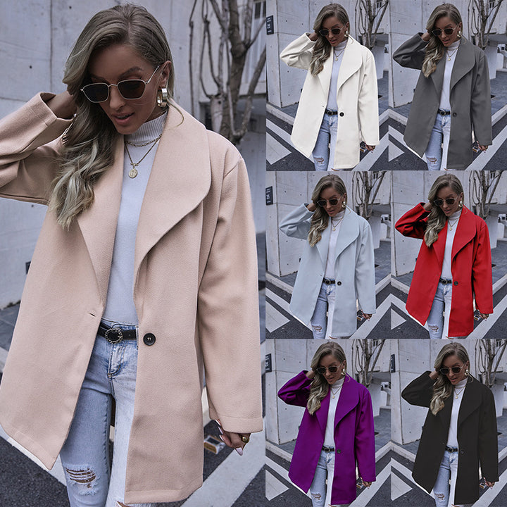 Damen Elegante Oversized Jacke Drune