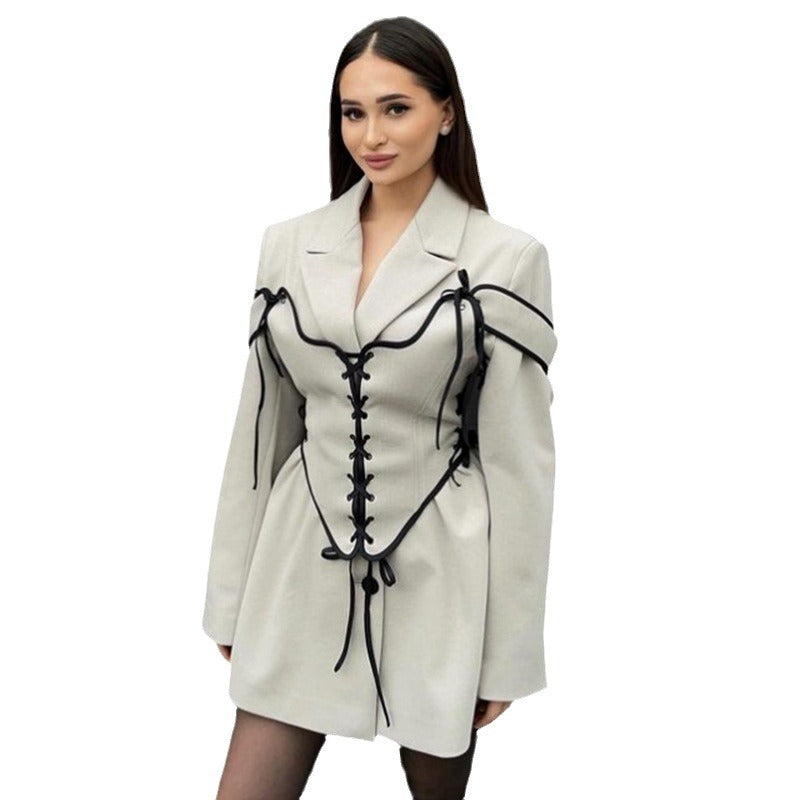 Damen Modischer Couture-Blazer Drune