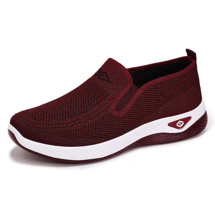 Damen nan gestrickter Slip-On Komfortsneaker mit elastischem Einstieg und Memory-Schaum-Fußbett Drune