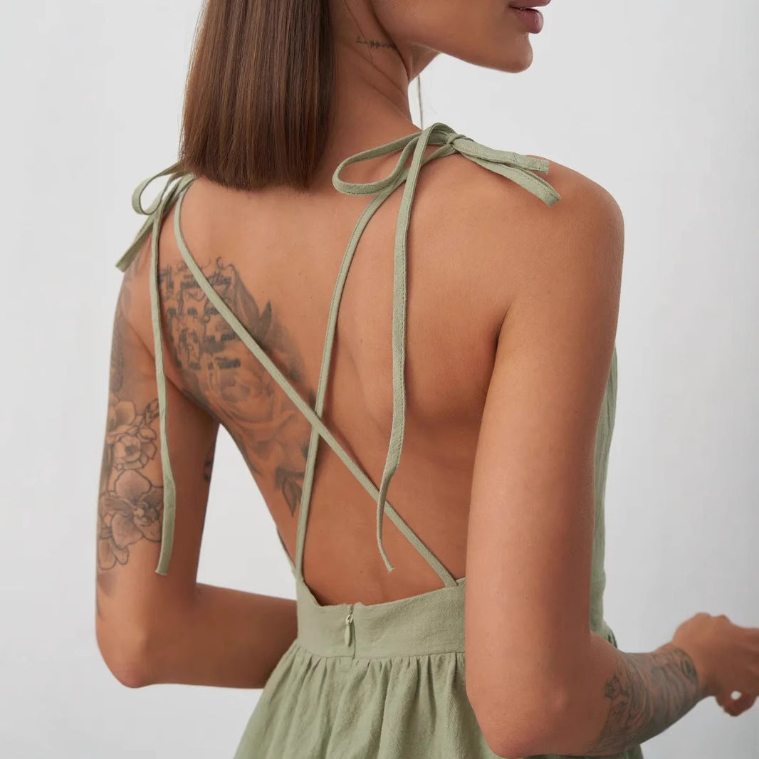 Damen sommerliches Wickelkleid Drune