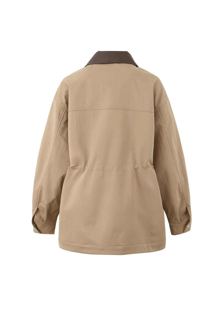 Drune | Utility-Jacke mit Kontrastkragen