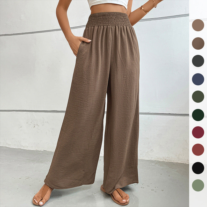 Damen elegante weite Palazzo-Hose Drune
