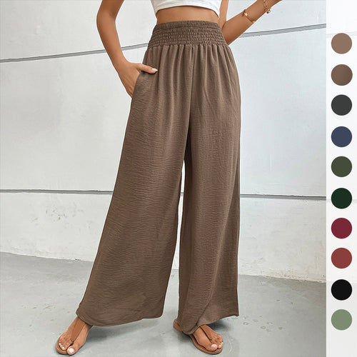 Damen elegante weite Palazzo-Hose Drune