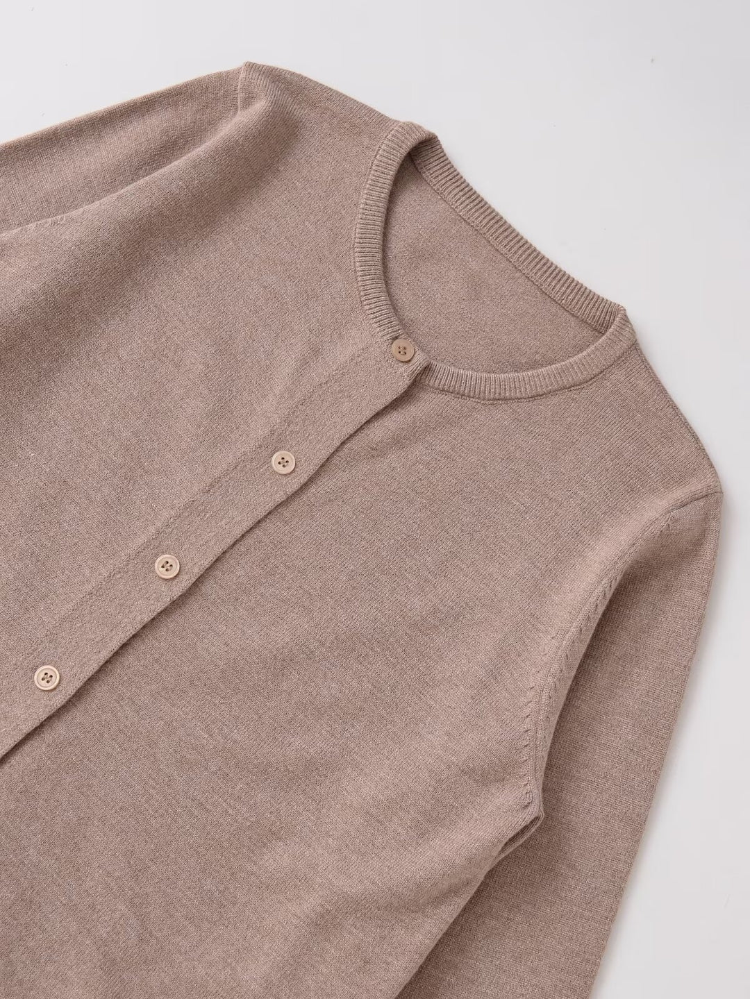 Damen kuschelige Knopfleiste Strickjacke Drune