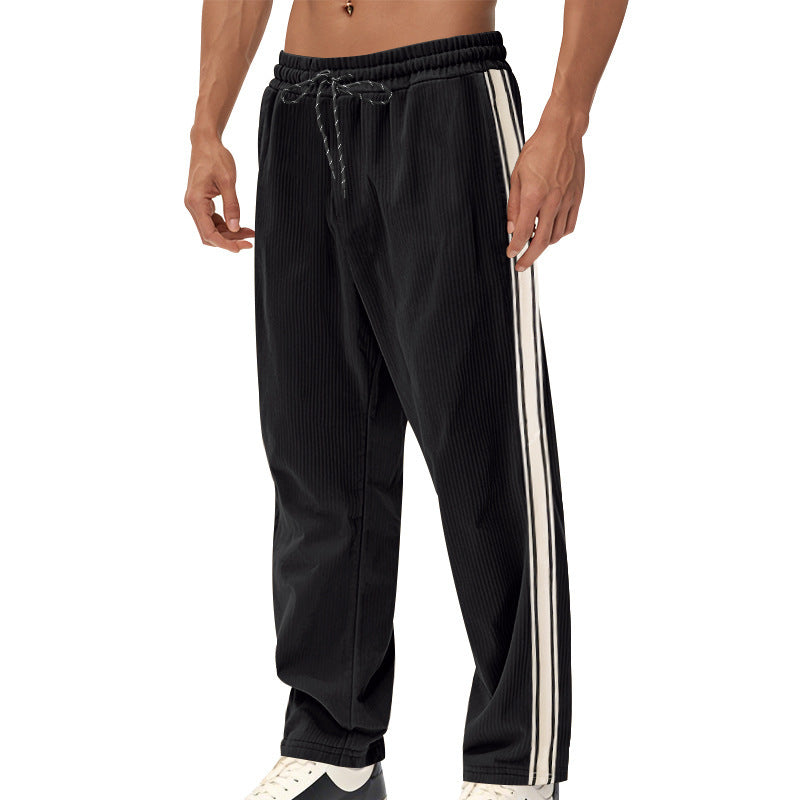 Herren Sportliche Plank-Hose mit Streifen-Design Drune