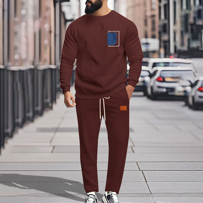 Herren Bequemer Freizeitanzug mit modischem Design und praktischen Taschen Drune