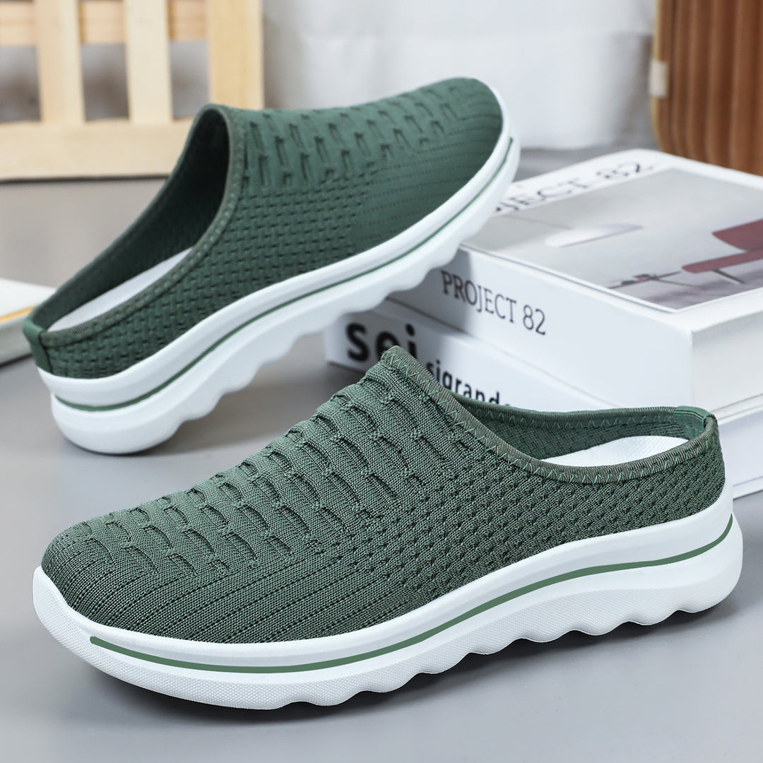 Damen nan nahtloser Komfort-Slipper mit gestricktem Obermaterial und dämpfender Profilsohle Drune