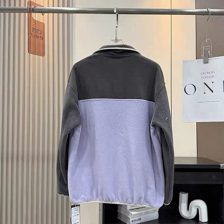 Damen Fleece-Pullover mit hochabschließendem Kragen und praktischen Taschen Drune