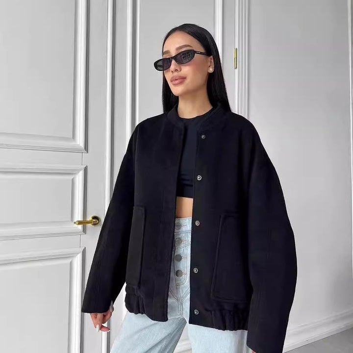 Damen Fleecejacke mit lässigem Schnitt und praktischen Taschen Drune