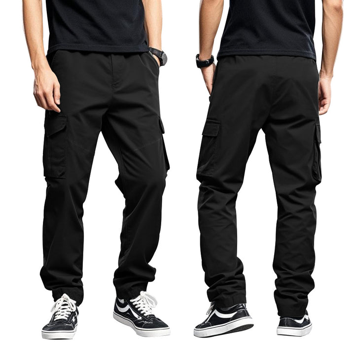 Herren nan Utility-Cargohose mit großen aufgesetzten Klappentaschen und schmal zulaufender Silhouette Drune