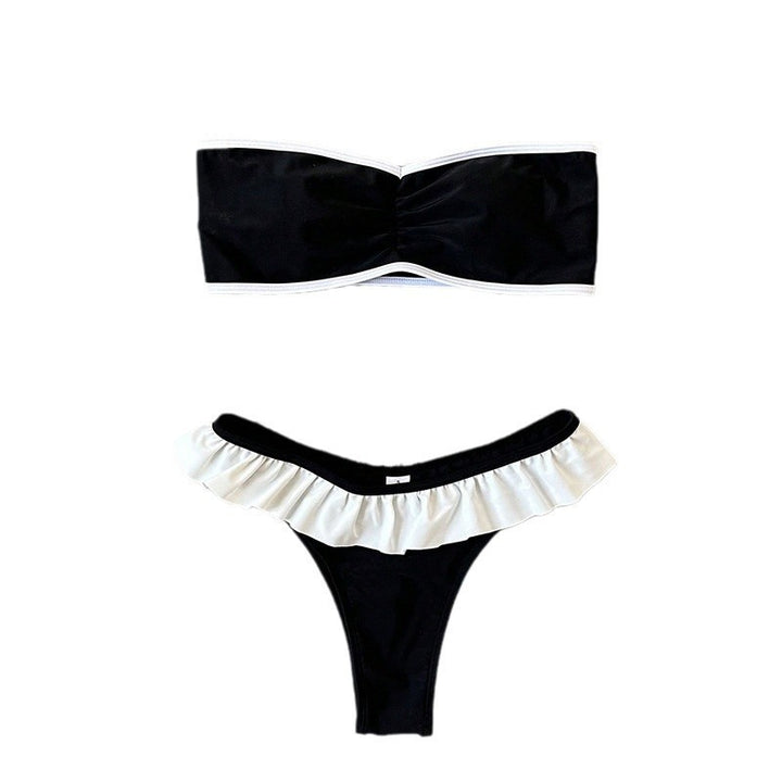 Damen Bandeau-Bikini mit Rüschendetails Drune