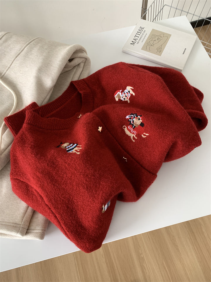 Damen Strickjacke mit verspielten Applikationen und elegantem Schnitt Drune