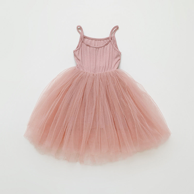 Mädchen Tüll Skater Tanzkleid Drune
