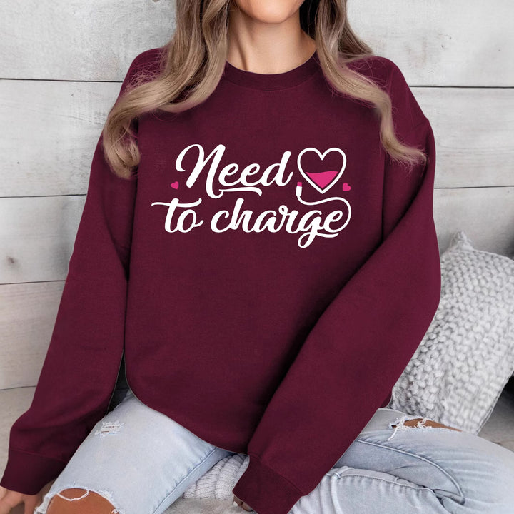 Damen Sweatshirt mit inspirierendem Herzspruch und lässigem Schnitt Drune