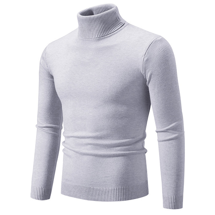 Herren nan Slim-Fit Rollkragenpullover aus Feinstrick mit geripptem Stehkragen und elastischem Bund Drune