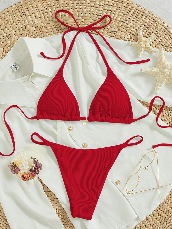 Damen Triangel-Bikini mit eleganten Details Drune