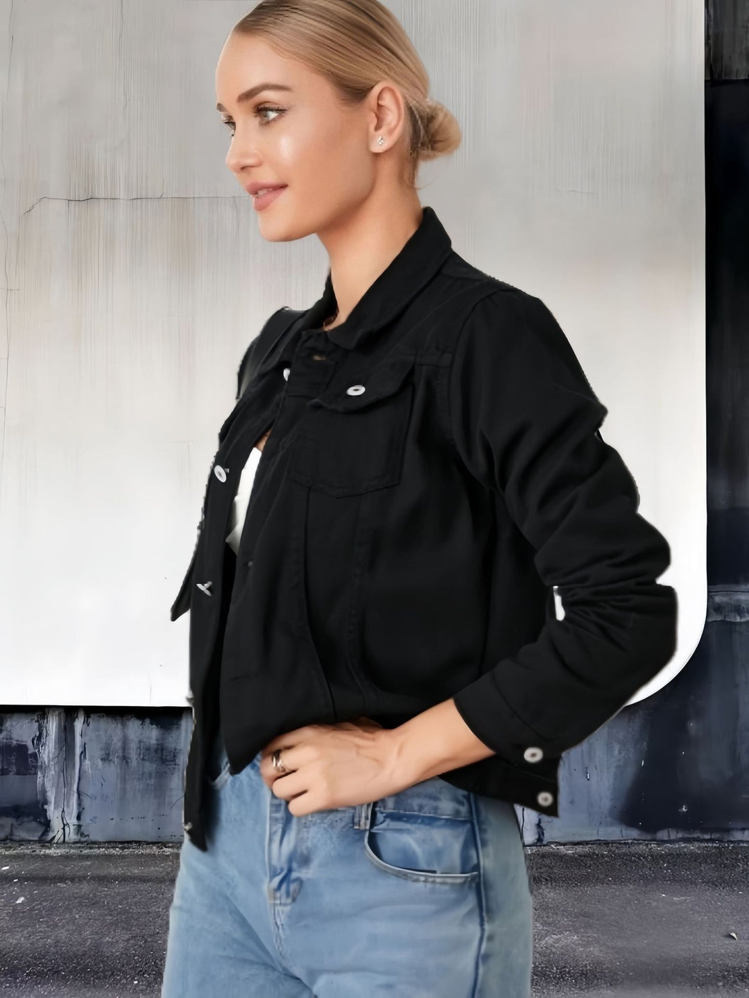 Damen Lässige Utility-Jacke mit strukturierten Details Drune