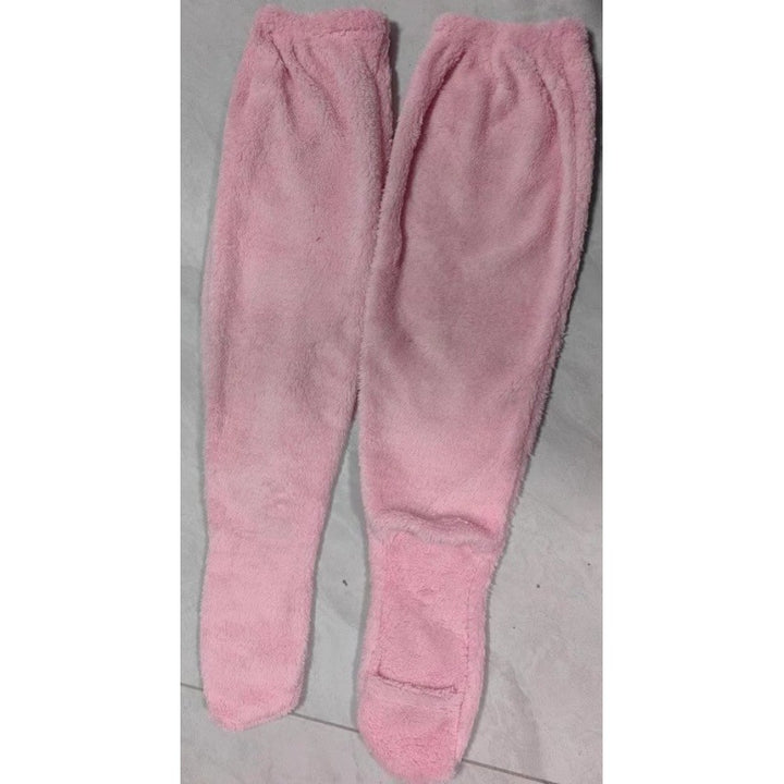 Damen Kuschelige Overknee-Socken aus weichem Fleece Drune