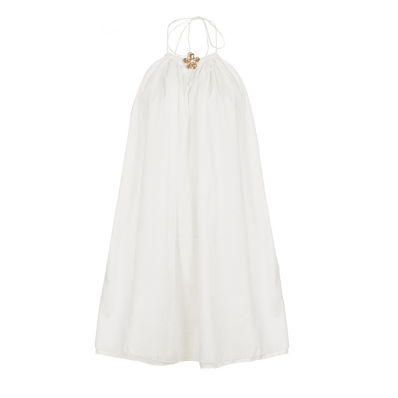 Damen Luftiges Maxikleid mit verstellbaren Trägern und elegantem Dekolleté Drune