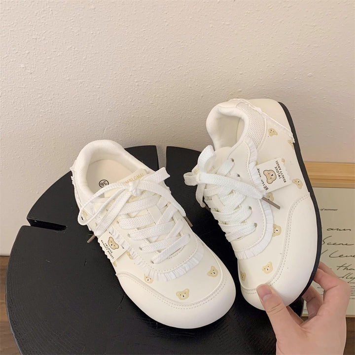 Damen Sneakers mit bezaubernden Bärenmotiven und bequemer Dämpfung Drune