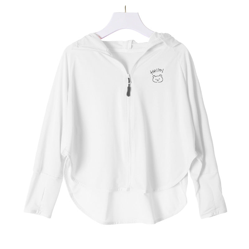 Kinder Sonnenjacke mit Kapuze und UV-Schutz Drune