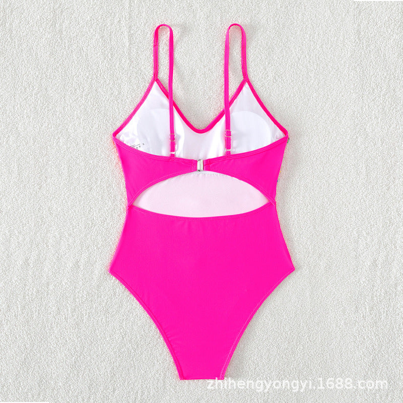 Damen Badeanzug mit buntem Fransen-Design Drune