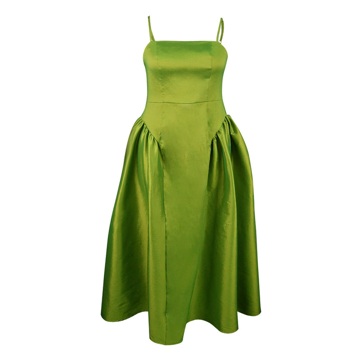 Damen Elegantes A-Linien Maxikleid mit großzügigem Rock Drune