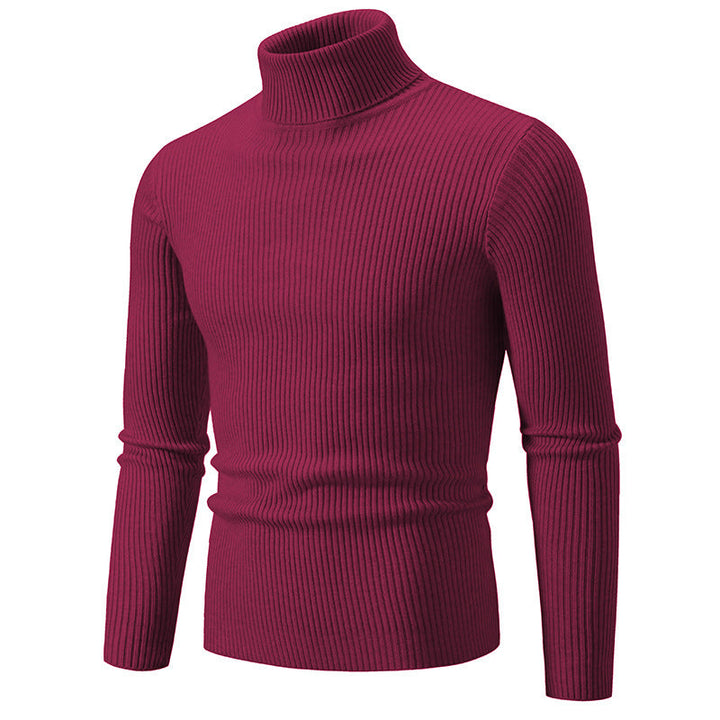 Herren feiner Rollkragenpullover aus langlebigem Strickmaterial Drune