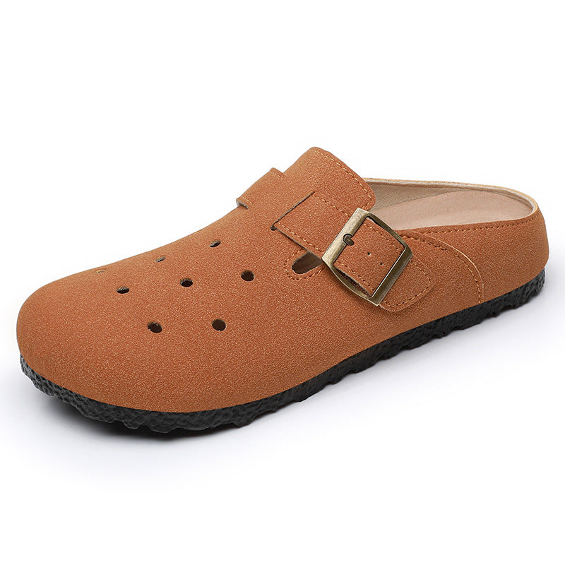 Damen nan lässiger Clog-Slipper mit verstellbarer Schnalle und ergonomischem Komfortfußbett Drune