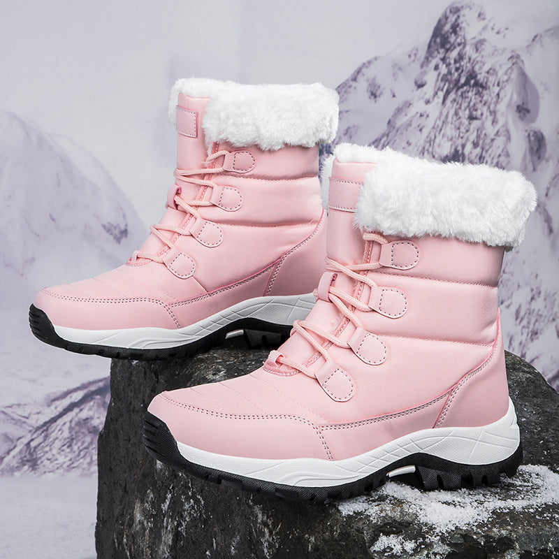 Damen Winterstiefel mit rutschfester Sohle und wärmendem Innenfutter Drune