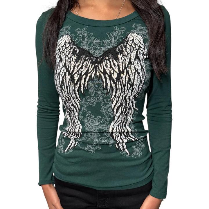 Damen T-Shirt mit Engelprint Drune