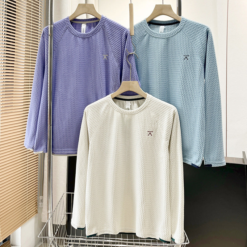 Damen stilvolles Langarmshirt mit strukturiertem Design Drune