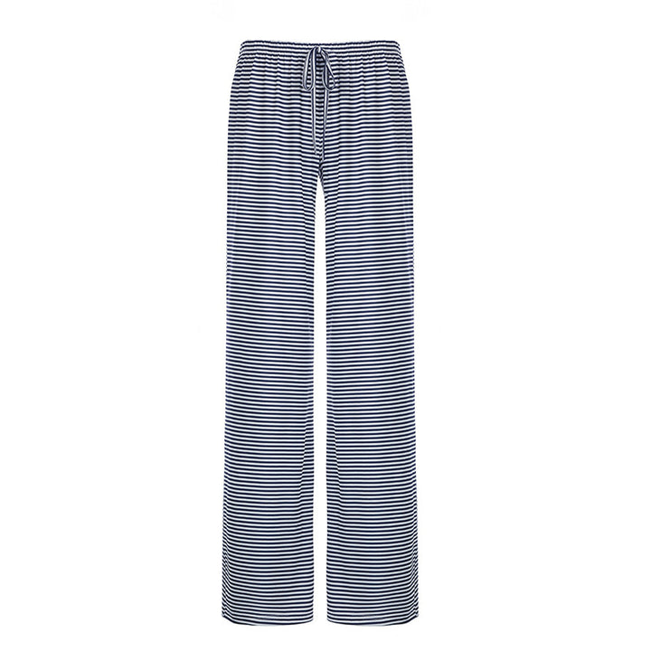 Damen nan leichte Jersey Loungehose mit Tunnelzug und weitem Bein Drune