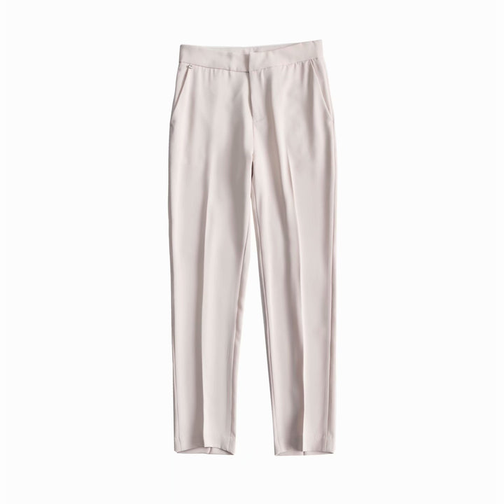Damen elegante Chino-Hose mit verstellbarem Bund Drune