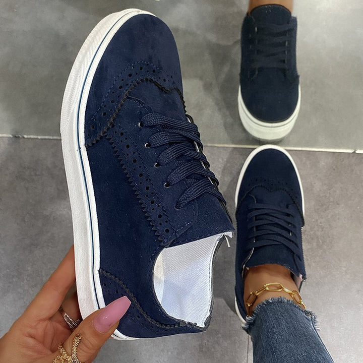 Damen Elegante Sneakers mit modischem Brogue-Design Drune