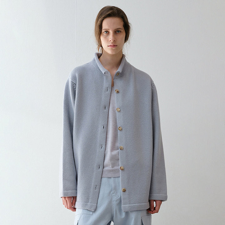 Damen Wärmende Wolljacke mit Stehkragen Drune