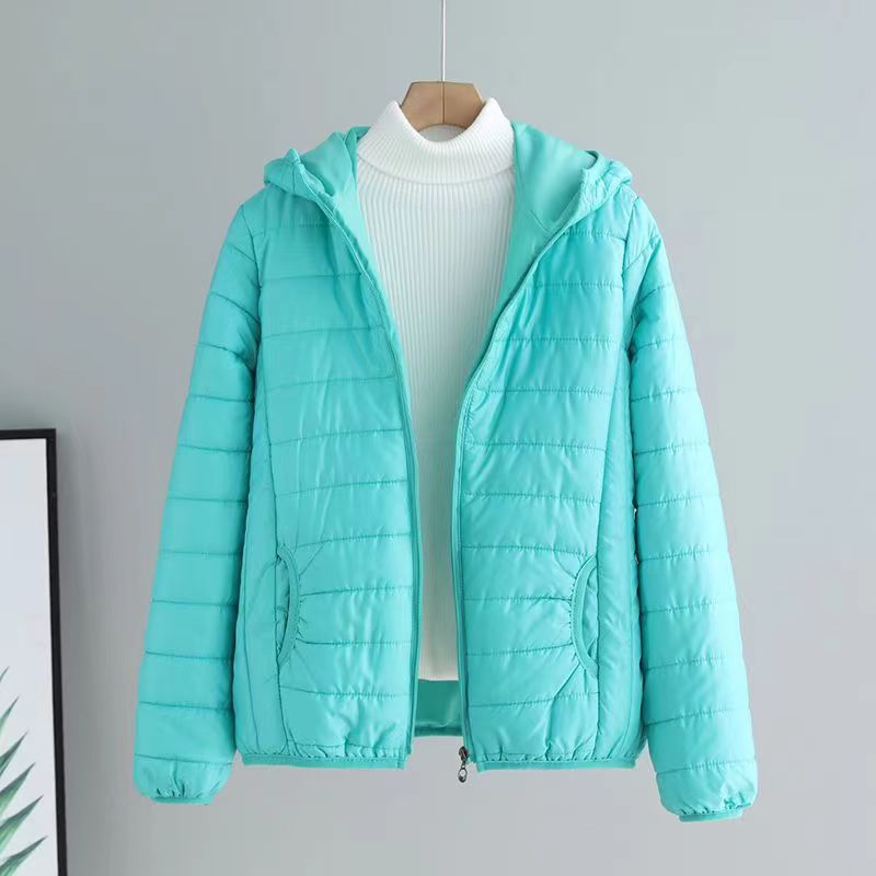 Damen gesteppte Übergangsjacke mit praktischen Taschen und Kapuze Drune