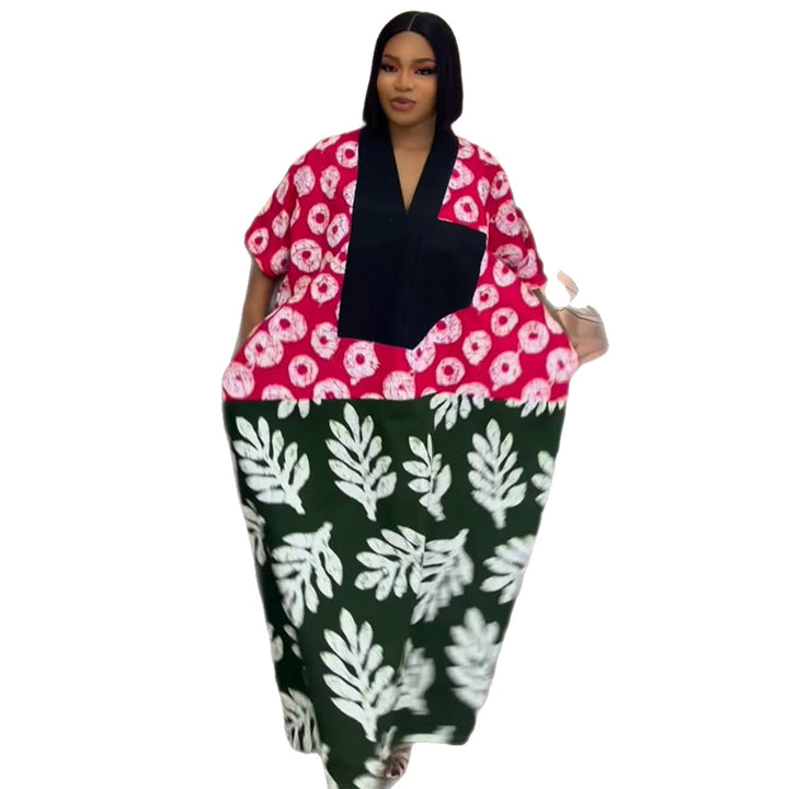 Damen Maxikleid mit floralen Mustern Drune