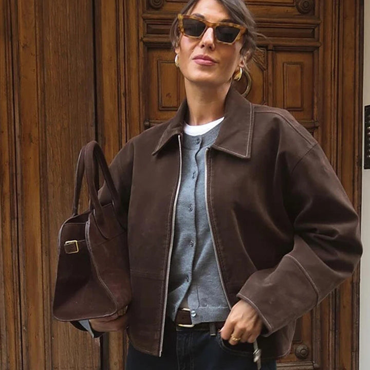 Damen Elegante Oversized-Jacke im lässigen Stil Drune
