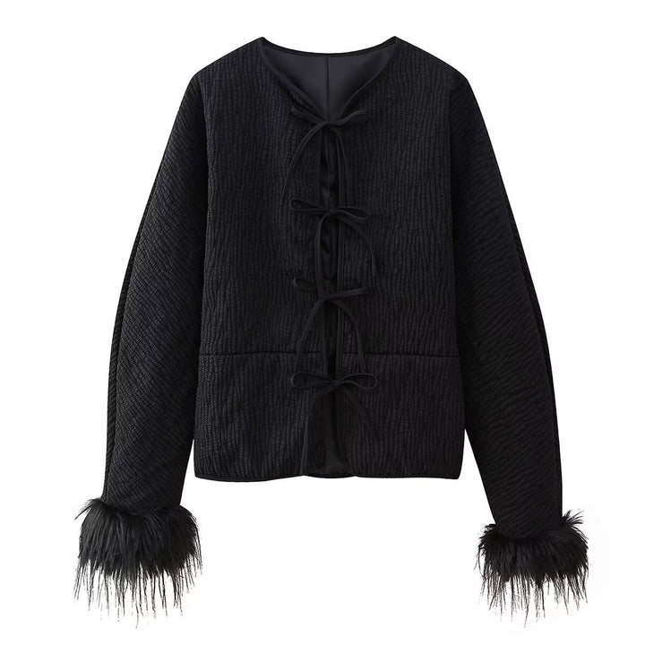 Damen modische Jacke mit einzigartigen Ärmeln Drune