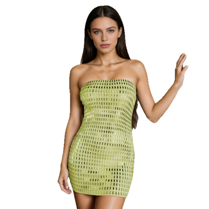 Damen Figurbetontes Minikleid mit Glitzer-Details Drune
