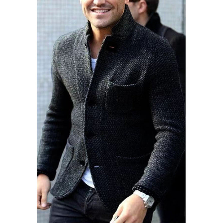 Herren modischer Blazer mit strukturiertem Stoff Drune