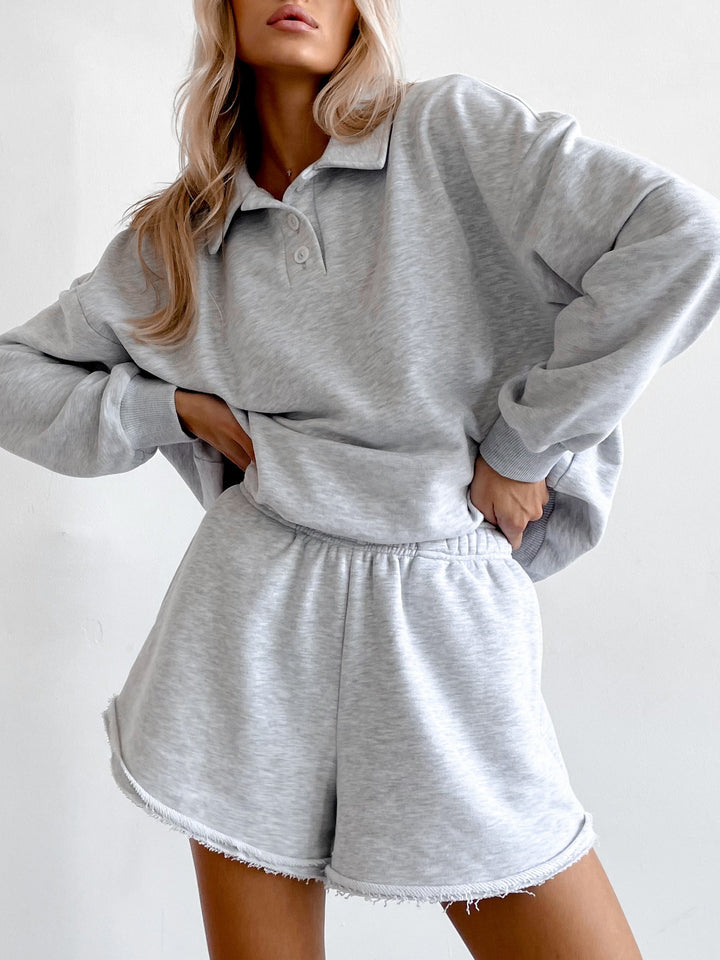 Damen Freizeit-Set mit lässigem Polokragen von Drune