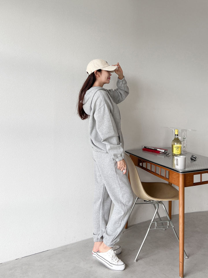 Damen Bequeme Kapuzenpullover mit Taschen und elastischen Bündchen Drune