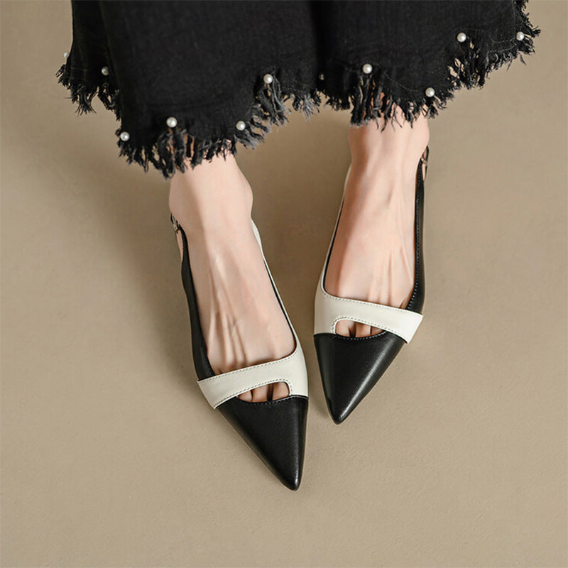 Damen Slingback Pumps mit modernem Cut-Out-Design und elegantem spitzen Fußbett Drune