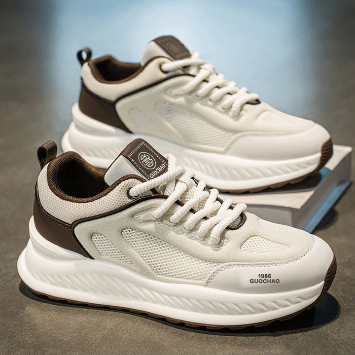 Damen Sportliche Freizeit Sneakers mit atmungsaktiver Mesh-Oberfläche und dämpfender Sohle Drune