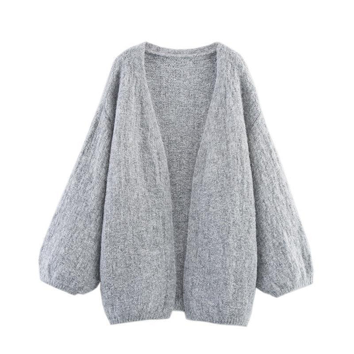 Damen Strickjacke mit weitem Schnitt und modernen Raglanärmeln Drune