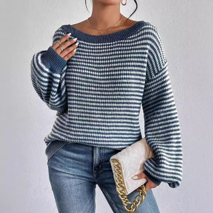 Damen Oversized Strickpullover Drune