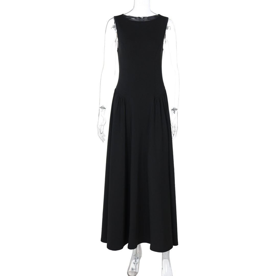Damen Maxikleid mit elegantem Schnitt und fließendem Material Drune